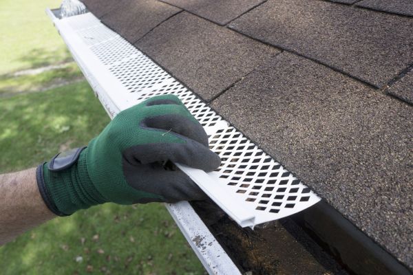 Gutter Cap Installation in Brick